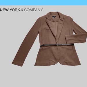 Gap Belted Ribbed Knit Sweater Blazer
